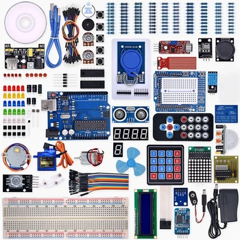 Спроектируйте най-пълен стартов комплект за Arduino R3 Mega2560 Nano с ръководството / захранване / шаговым двигател