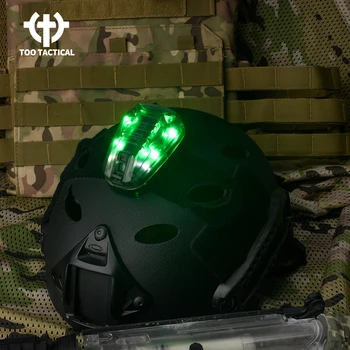 Стробоскоп за тактически шлем, червено/зелено/синьо/IR осветление, функция светлинни ефекти, ловен led фенерче, сигналната лампа за оръжия, Страйкбол, на лов