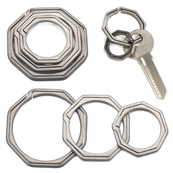 Титановое халка за ключове, суперлегкий титан ключодържател, подвесная обтегач за ключове, притежателят на пръстени за ключове, инструмент за оттяжки, креативен инструмент за ключове