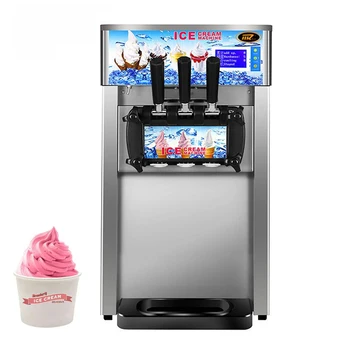 Търговска машина за производство на мек сладолед, напълно автоматични йогуртницы за мляко, чай, вендинг машина за продажба на сладолед в магазина