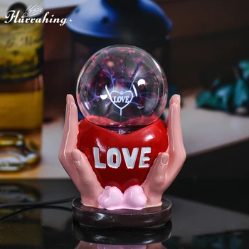Удерживающая любов, кристално-плазмена лампа, 4-инчов стъклен балон, сензорна наука, Популяризиране, за Образование, за украса на масата в помещението